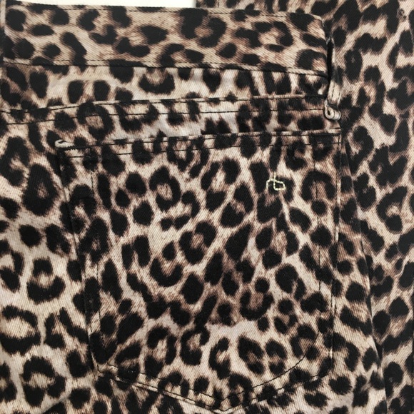 NWOT Rag & Bone Snow Leopard Boyfriend Jeans Size 28 - Picture 8 of 14